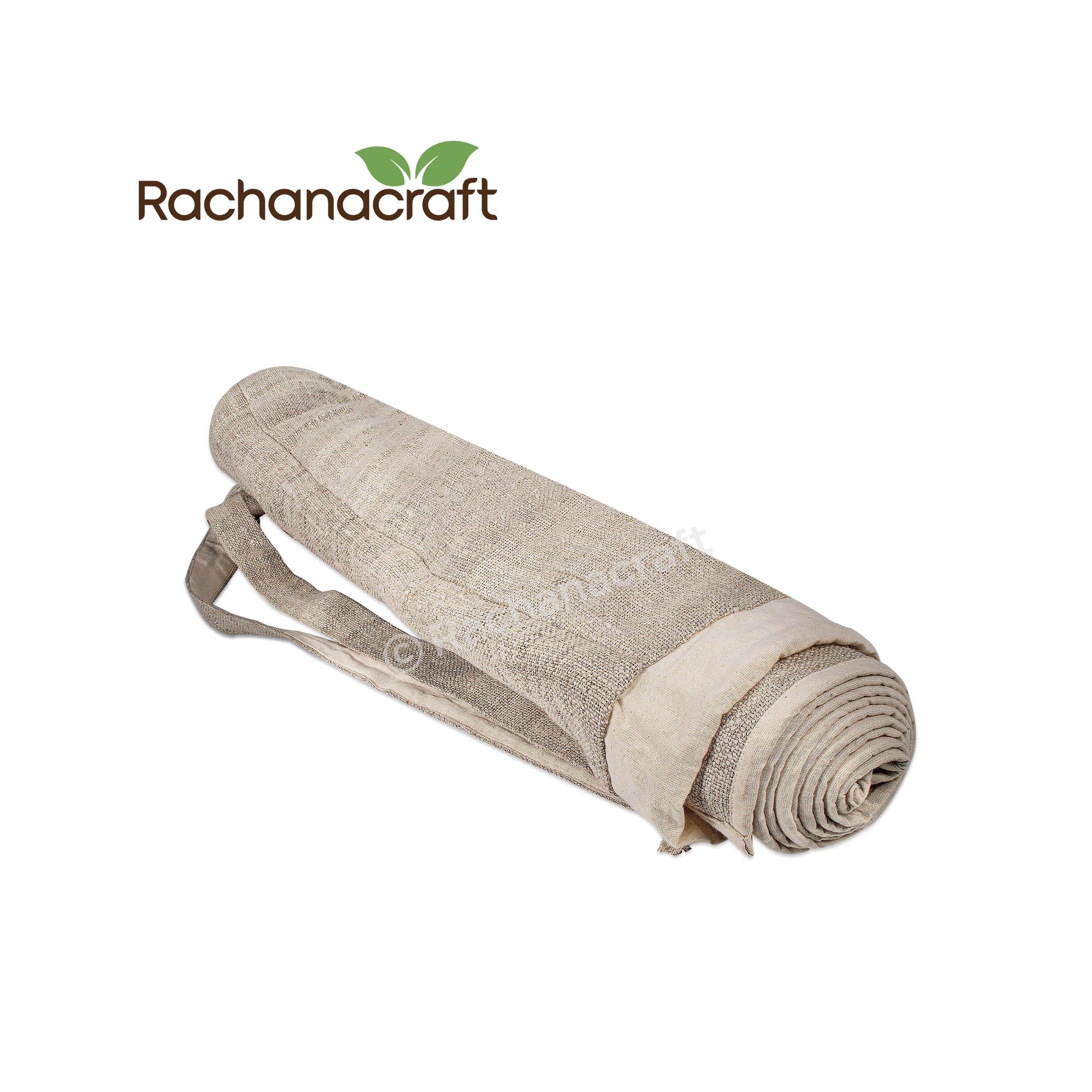 100% Pure Himalayan Hemp Non Allergic Non Toxic Adjustable Strap Cross Body Yoga Mat Bag with Hemp Yoga Mat Made in NP Wholesale