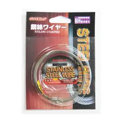 Проволока из нержавеющей стали Sotelo 304, 1*7*10 метров, прозрачная леска с нейлоновым покрытием