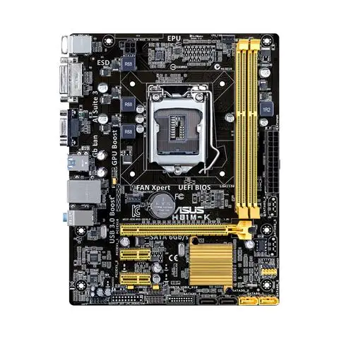 Used Asus H81M-K desktop Motherboard Socket 1150 Core i7/i5/i3/Pentium/Celeron for H81 Motherboard