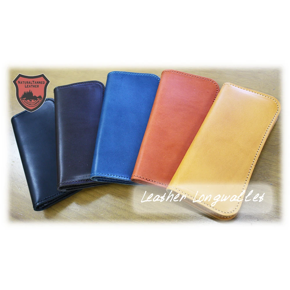 [Точиджи кожаный] длинный кошелек-Сделано в Японии