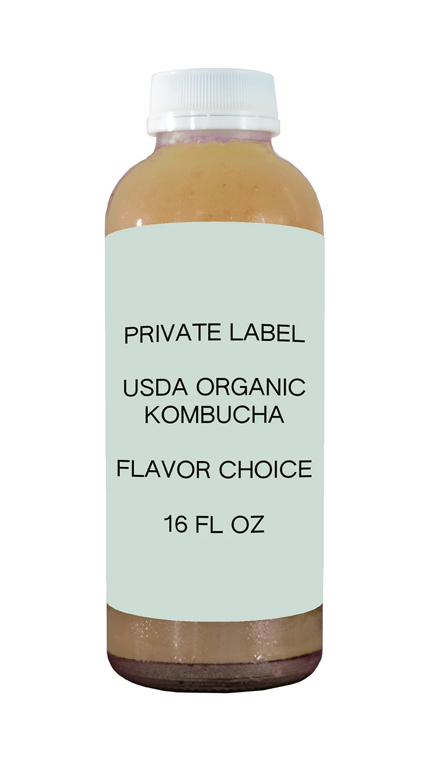 Private Label Kombucha 12/16oz Organic Sparkling Probiotic Drink Premium Quality