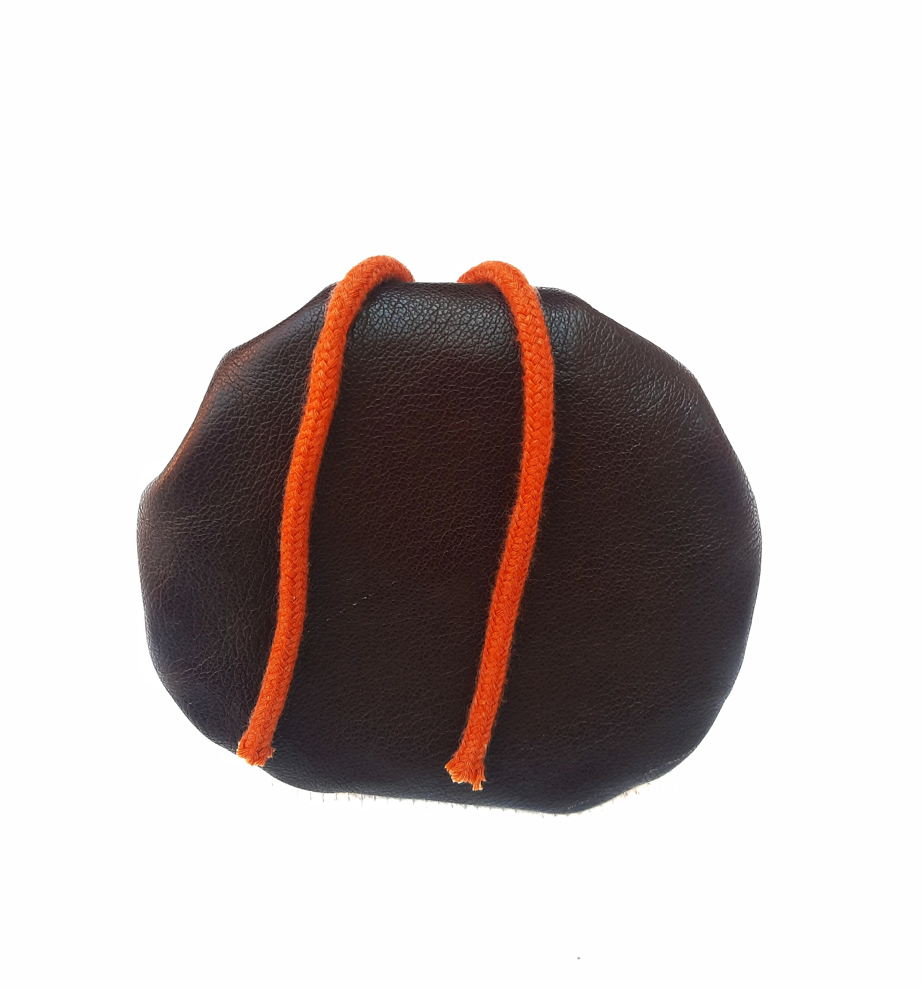 2021 Genuine Brown Leather Pen Stand Holder Desk Custom Logo Cosmetic Brush Comb Holder Multi Functionating Desk Table Holder