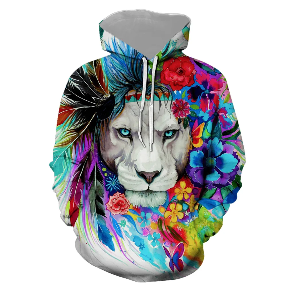 Лидер продаж толстовка с капюшоном на завязках 3D принтом и карманами для улицы мужские толстовки индивидуальным животных от онлайн-производителя