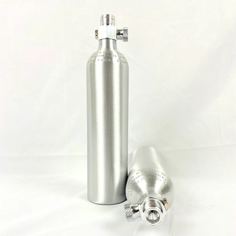 Taiwan 1.0L aluminum CO2 Gas cylinder aquarium tank without valve