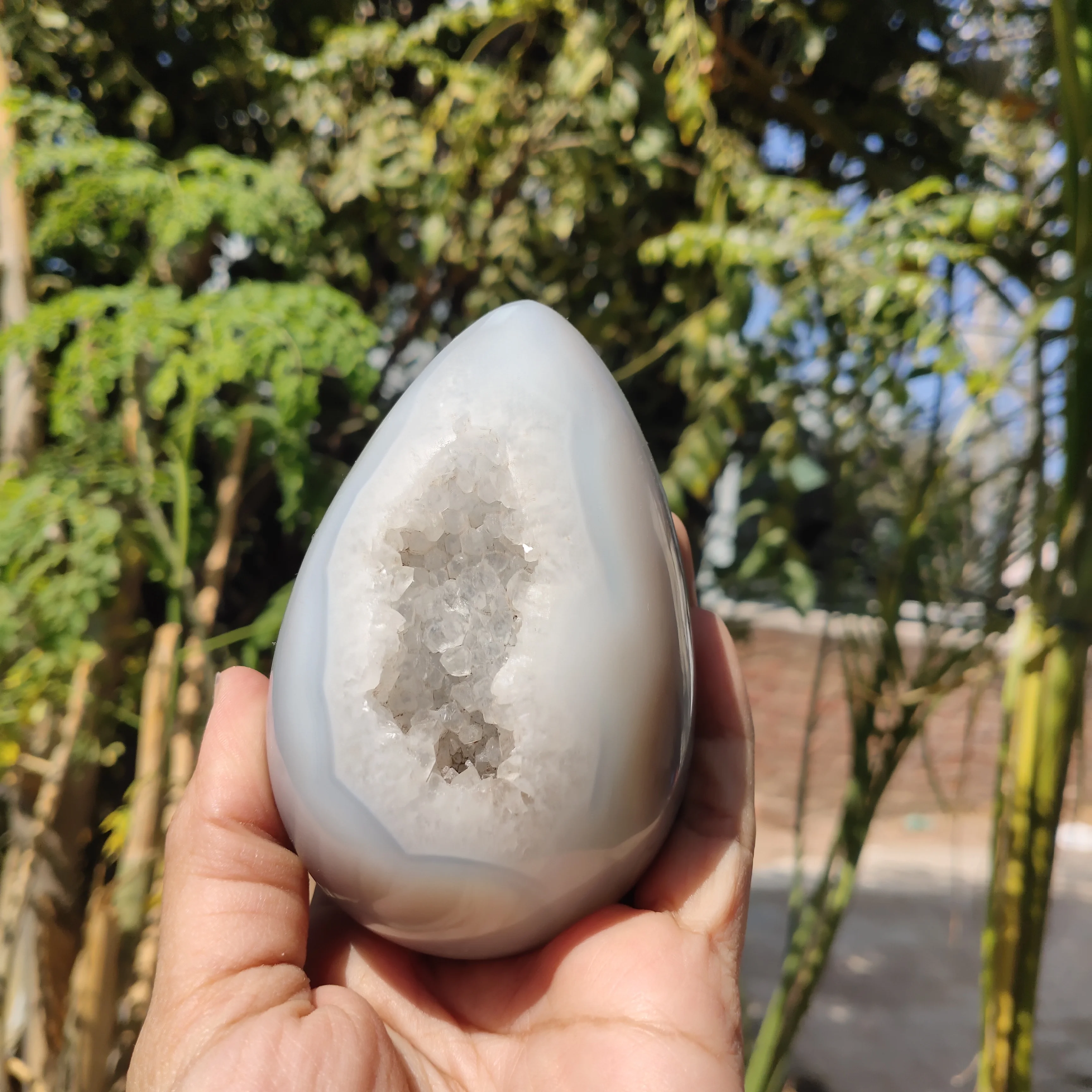 New Arrival wholesale  Agate Geode Druzy Crystal Eggs Fengshui  for Home Decoration  gift