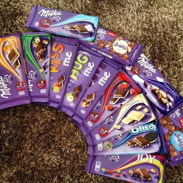 Шоколадные бруски Milka 100 г и 300 г