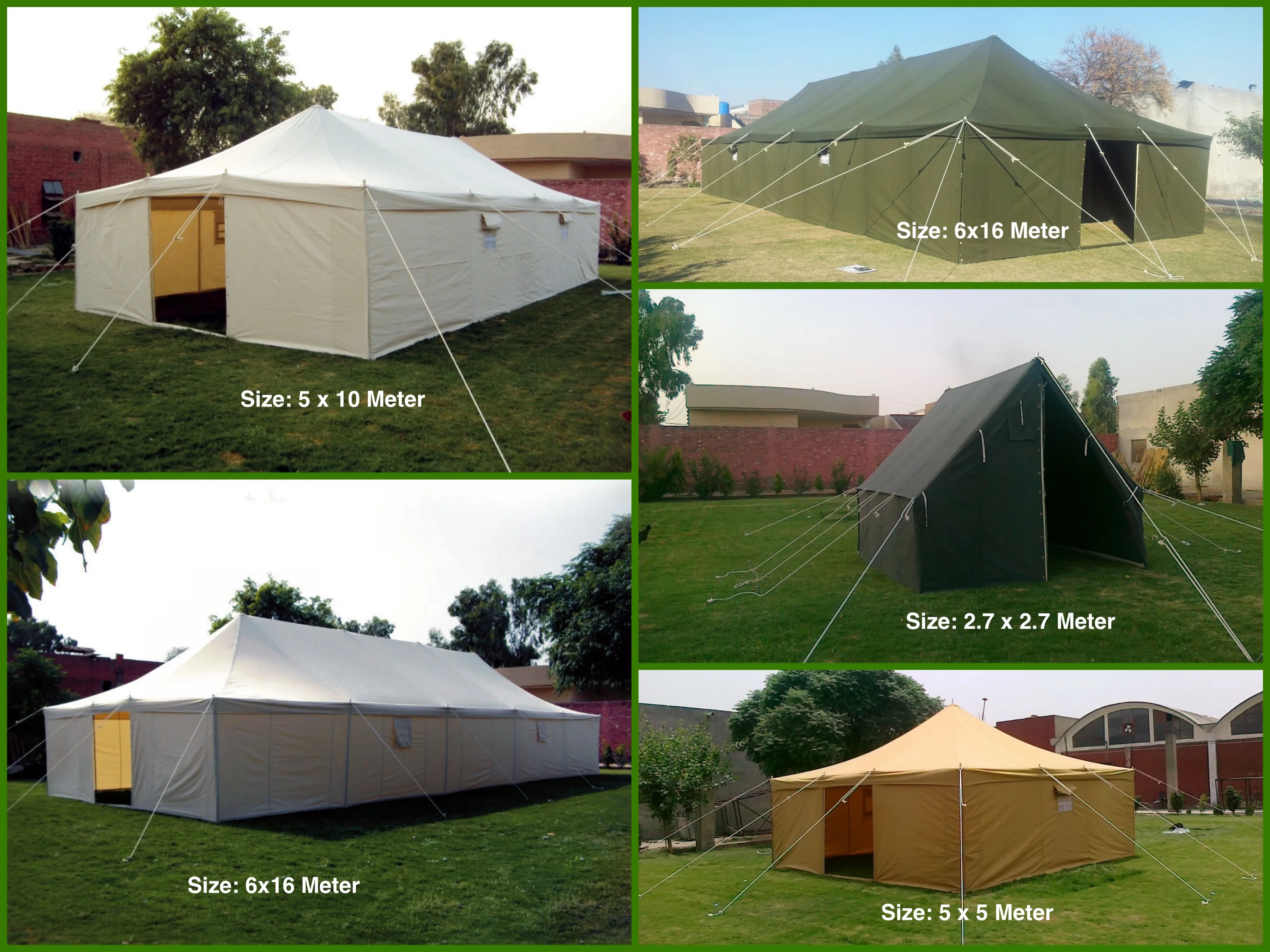 10 People 20 Person 40 Man Large Canvas Waterproof White Olive Green Khaki Outdoor Camping Tent Tents Relief Canvas Tent