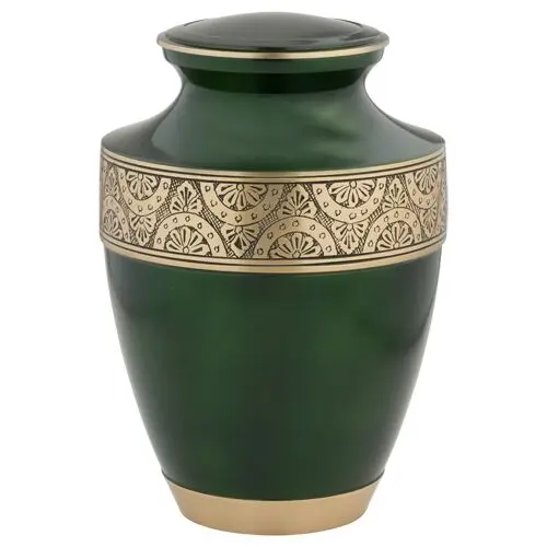 Погребальные урны для кремации зеленого цвета из латуни экспортного качества