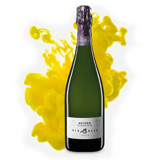 Итальянское игристое вино VieBulla Classic Method Brut 750 мл стеклянная бутылка премиум-класса сухой просекко поставка