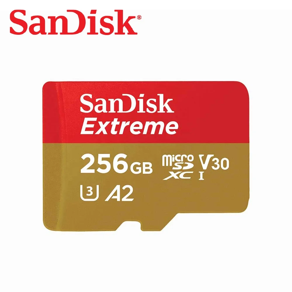 SanDisk Micro SD Card with SD Adapter Extreme UHS-I A2 V30 C10  flash TF Card 256gb class10 memory card