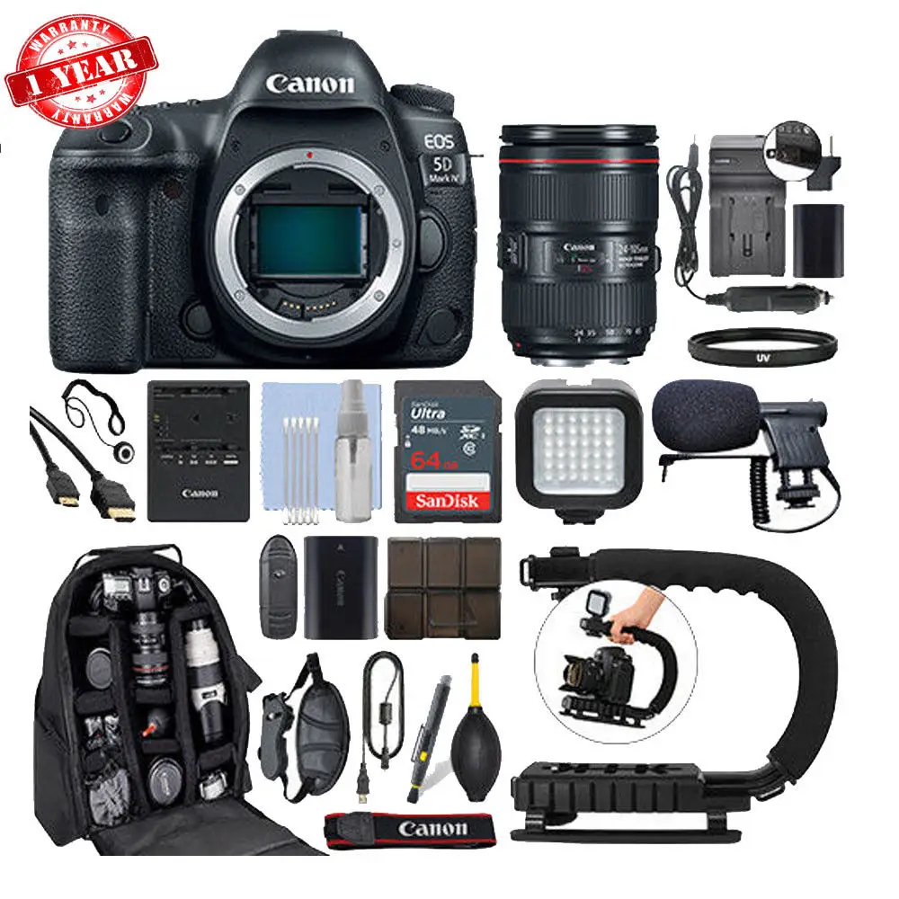 
Discounts For Original For Sales New original Canon 5D Mark IV Digital SLR Camera with 24-105mm f/4L II Lens bundle 