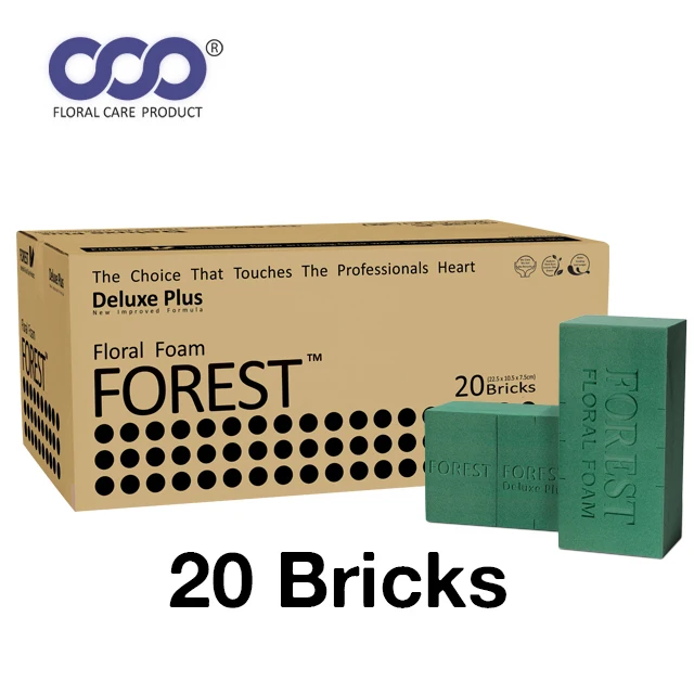 Premium Quality 100% Hardness Premium Deluxe Wet Floral Foam Custom Made for Extreme Hardness Flower Foam