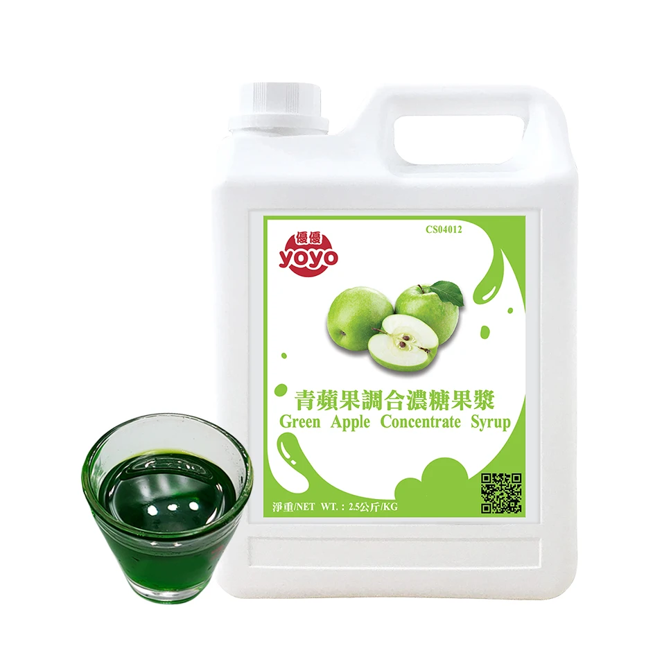 Фруктовый аромат концентрат сиропа зеленый яблочный фруктовый сок