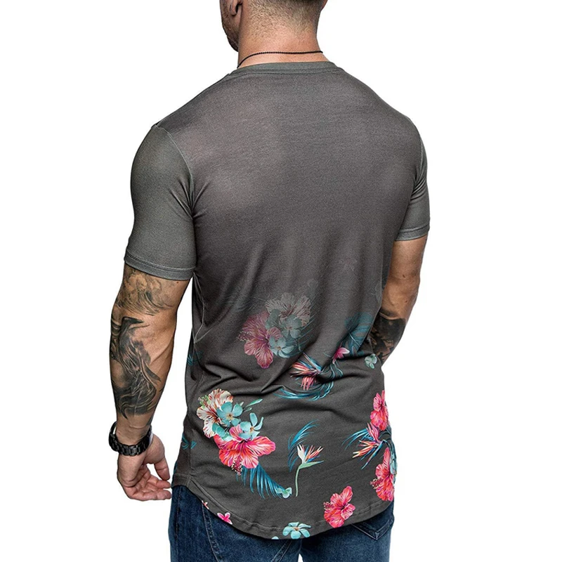 
OEM Wholesale Shirt Classical Gym Fitness Clothing Muscle Fit T-Shirt 