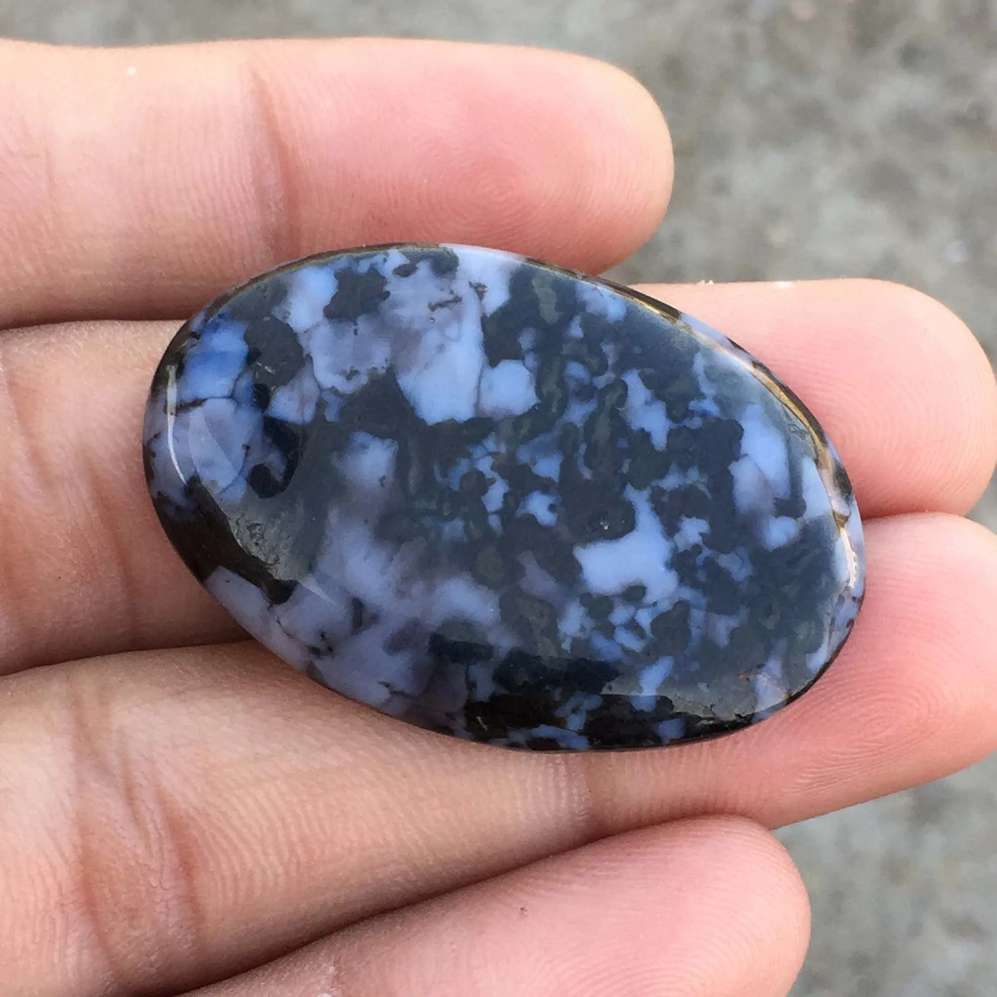 Indigo Gabbro Jasper Gemstone Smooth Polished Handmade Stone Wholesale Supplier