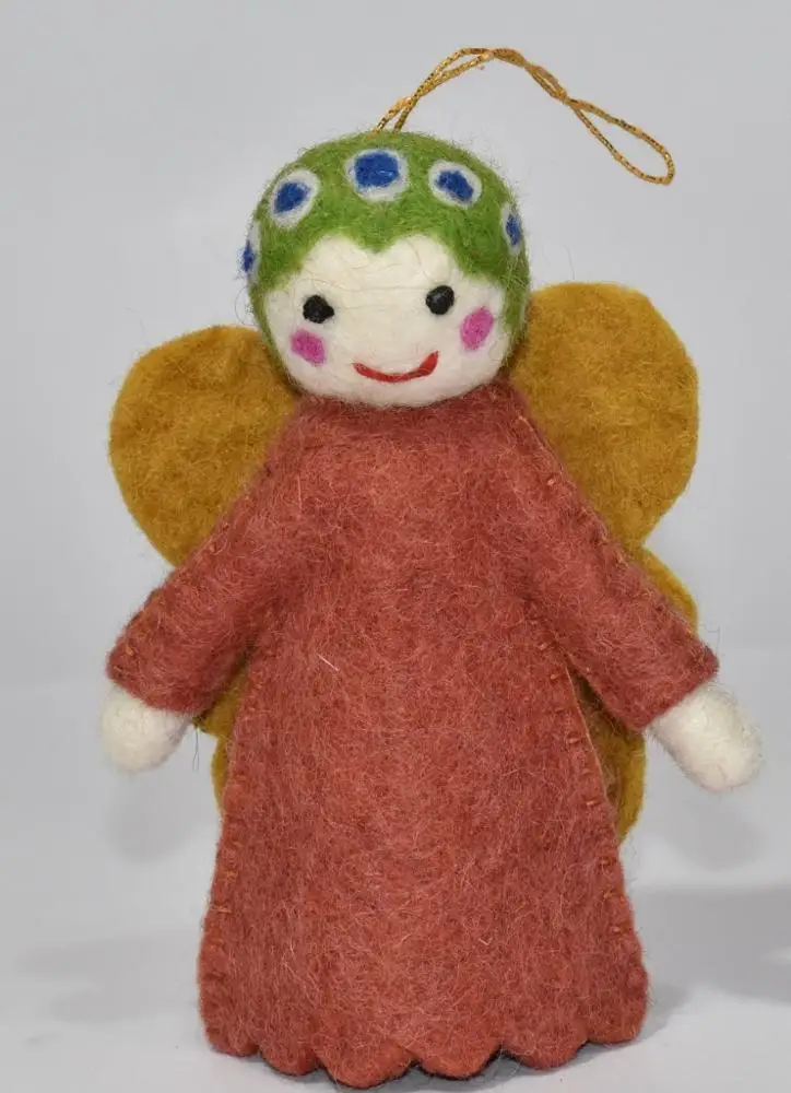 Doll felted, Woolen fairy doll made from 100% new Zealand wool, Fair made doll for decoration and children to play