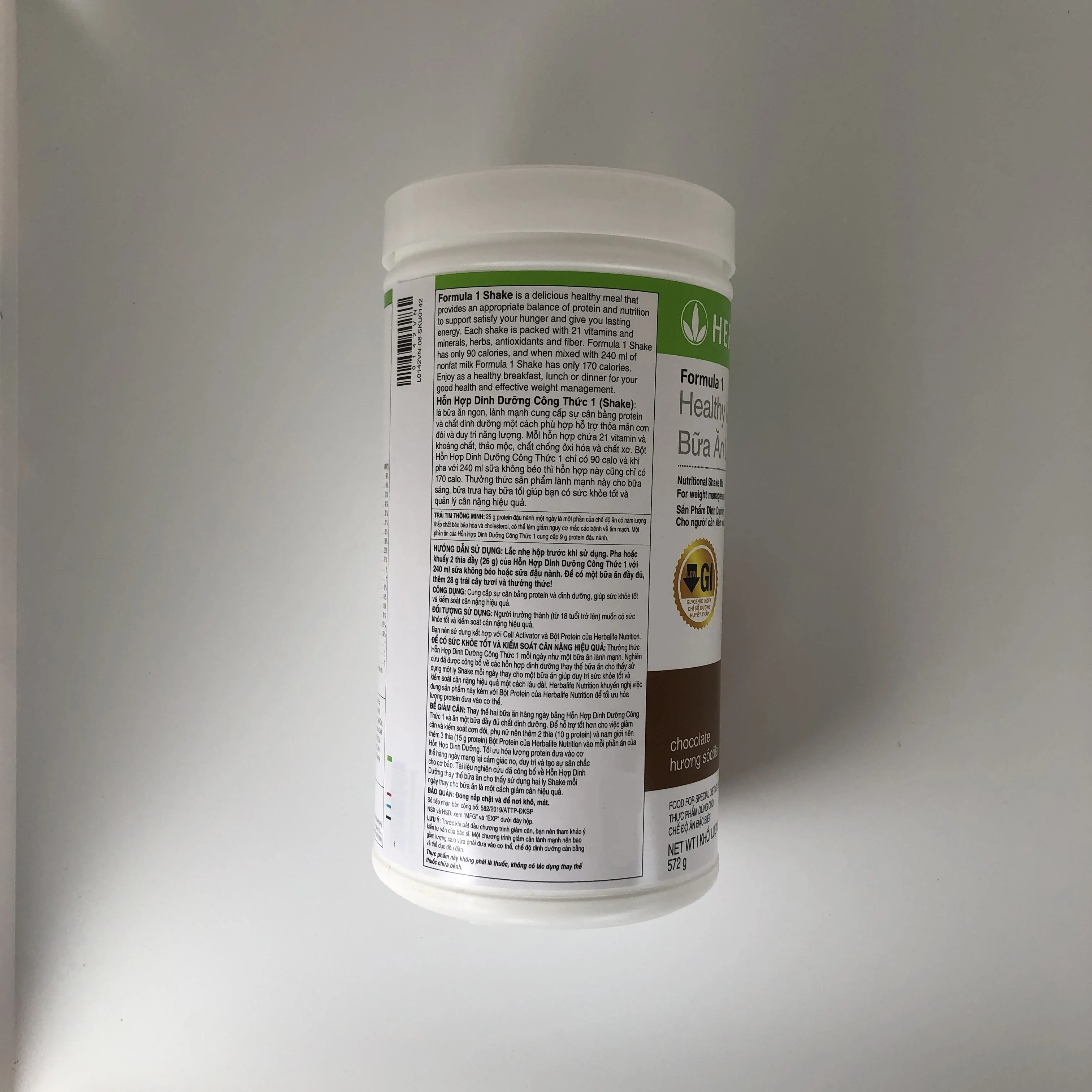 
Vietnam Version Formula 1 Healthy Meal Nutritional Shake Mix: Dutch Chocolate Made in USA 