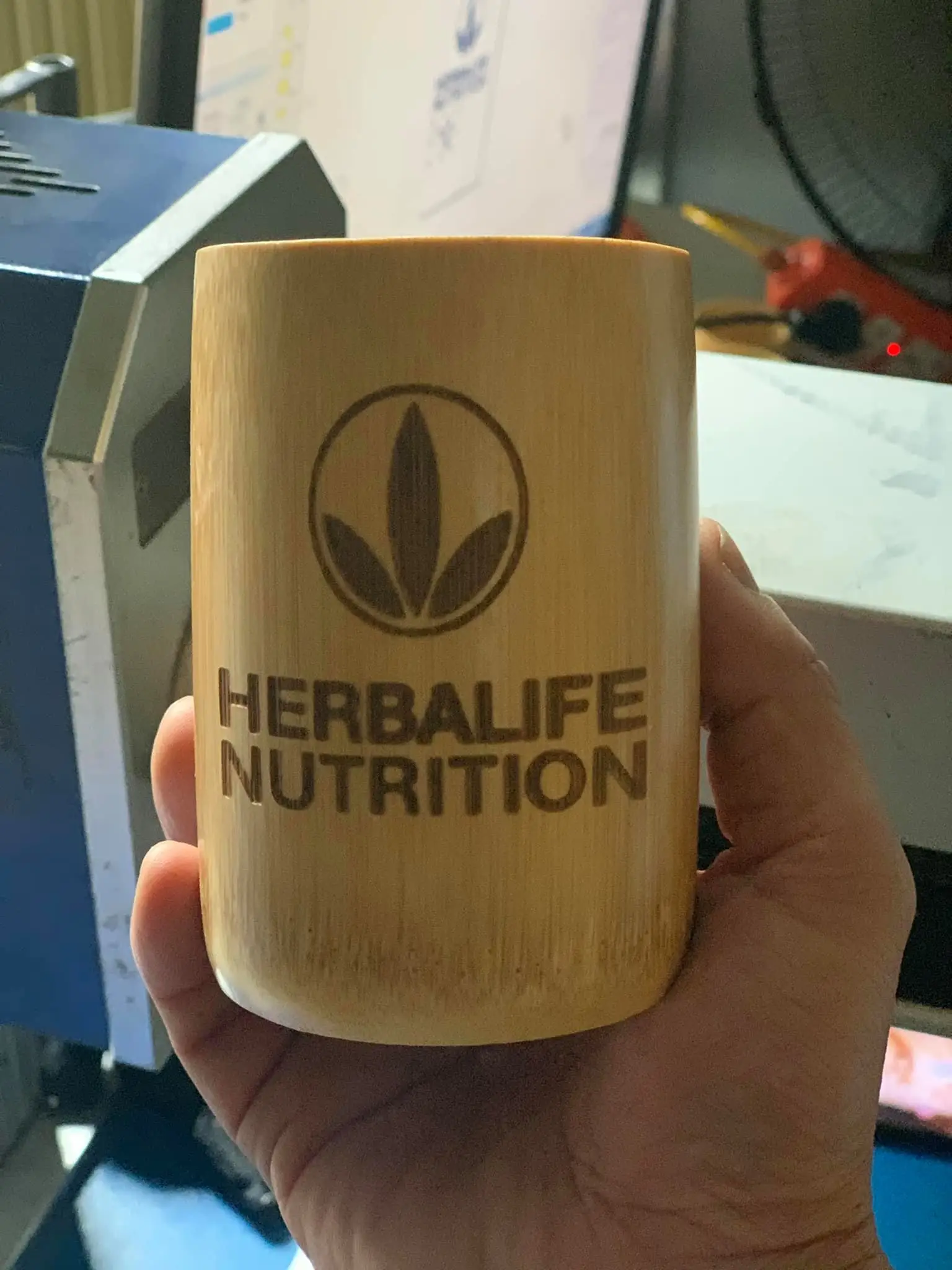 Bamboo Cups 100% Natural Eco Friendly Bamboo Cup Straws Coconut Bowl Dinnerware Set Customized Logo Bamboo Fiber Coffee Cup