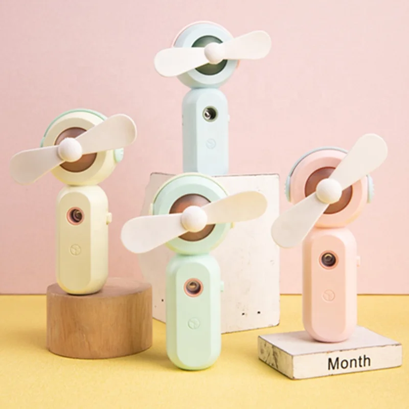 Free Samples Handheld USB Rechargeable Water Spray Portable Mini USB Fan