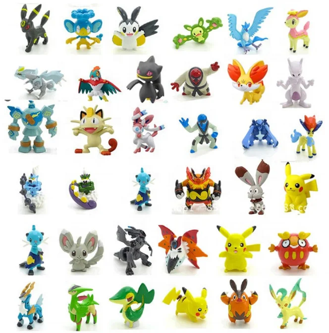 Wholesale 144pcs/A Set Good Quality 2-3cm Mini Child Toy Gift Pvc Cartoon Action Figure Pokemans Go For Kids Pokemon Figure Set