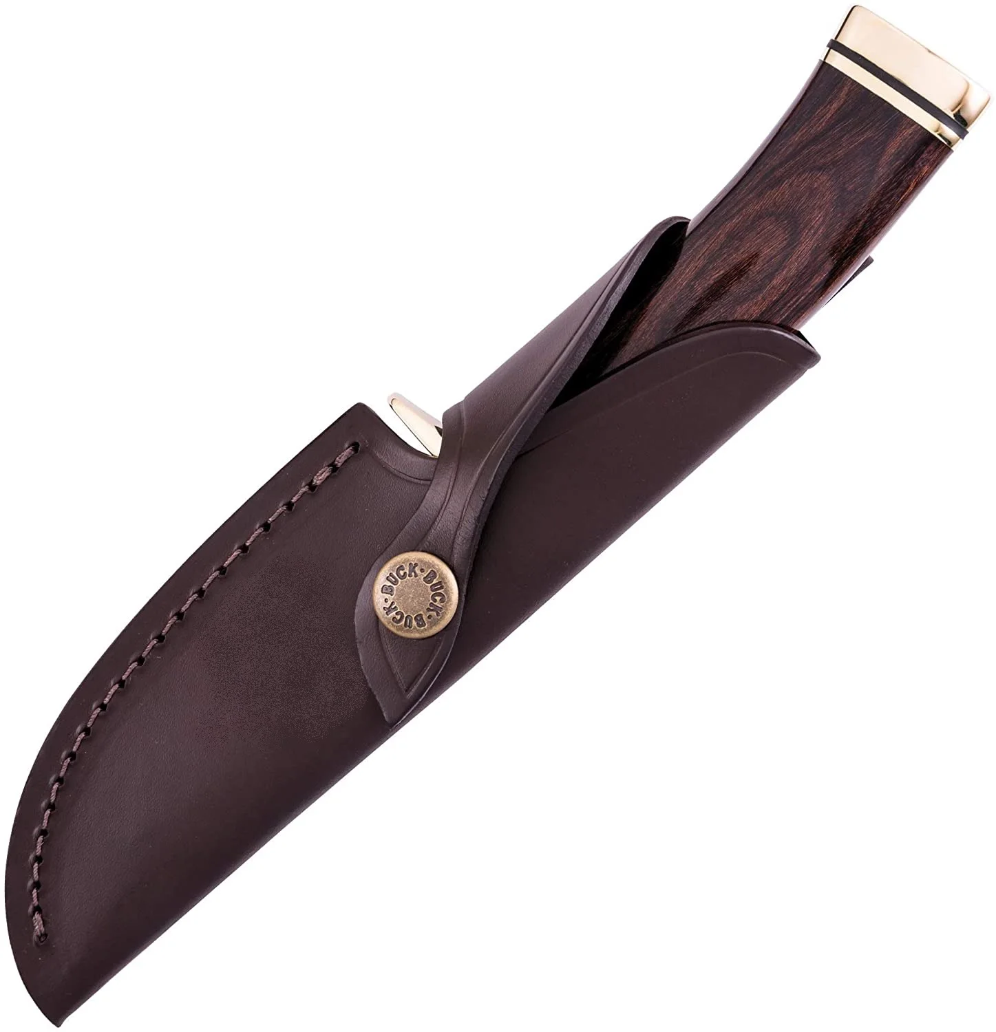 
Buck Knives 191 Buck Zipper Gut hook Fixed Blade Knife with Leather Sheath 