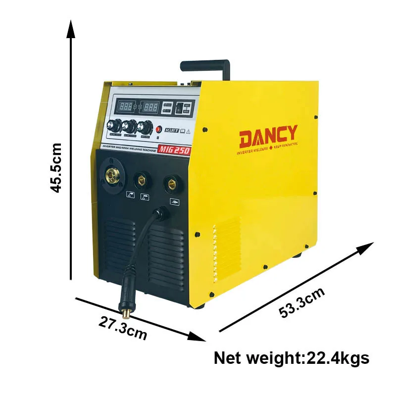 Mig 250 welder gas welding machine MIG MAG MMA 15.0KGS wire spool 0.8/1.0mm diameter wire