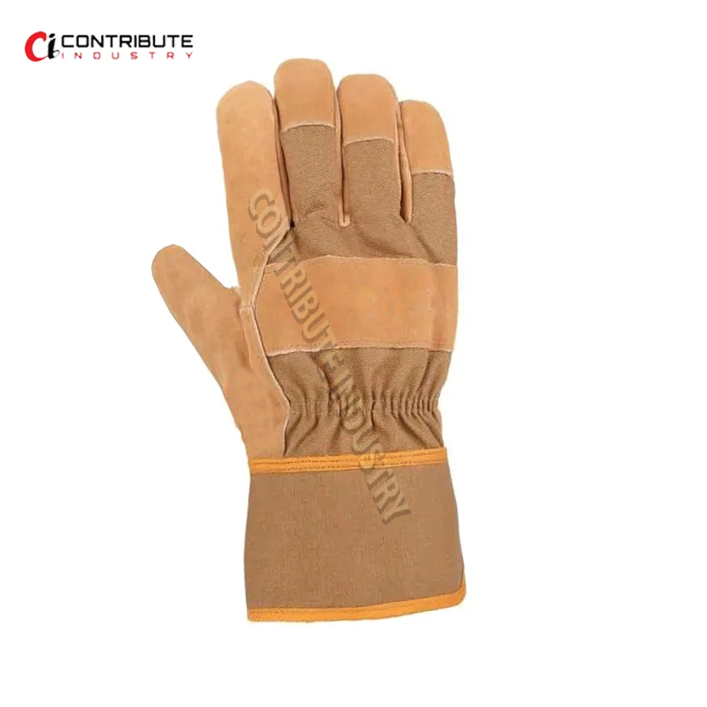 Safety Hand Protection Construction Gloves  Canadian Rigger Welding Gloves Cow Split Leather Working gloves