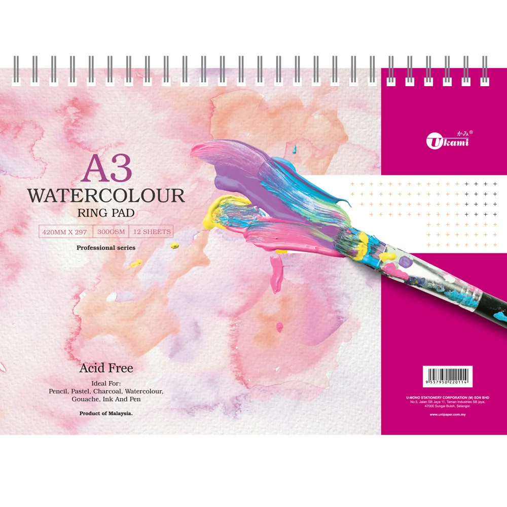 Premium Watercolor Paper Paint Drawing Water Color Painting 300gsm A4 Art