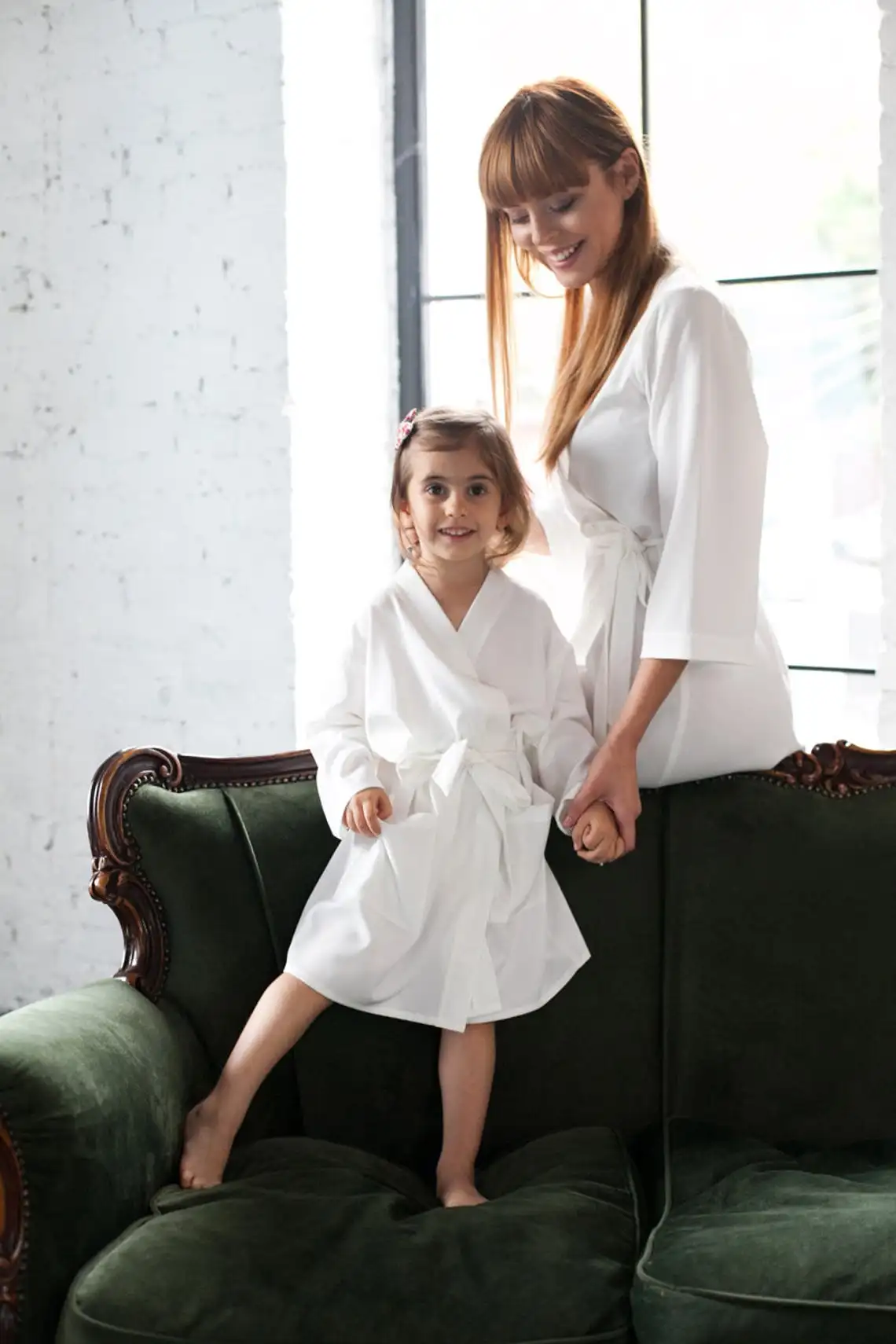 Bridesmaids Robes Set, Wedding Kimono Robe, Kimono Dressing Gown