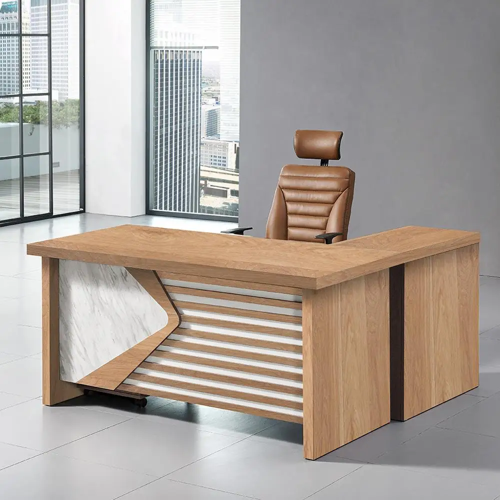 2020 New office executive storage desk modern L shaped desk home office desk