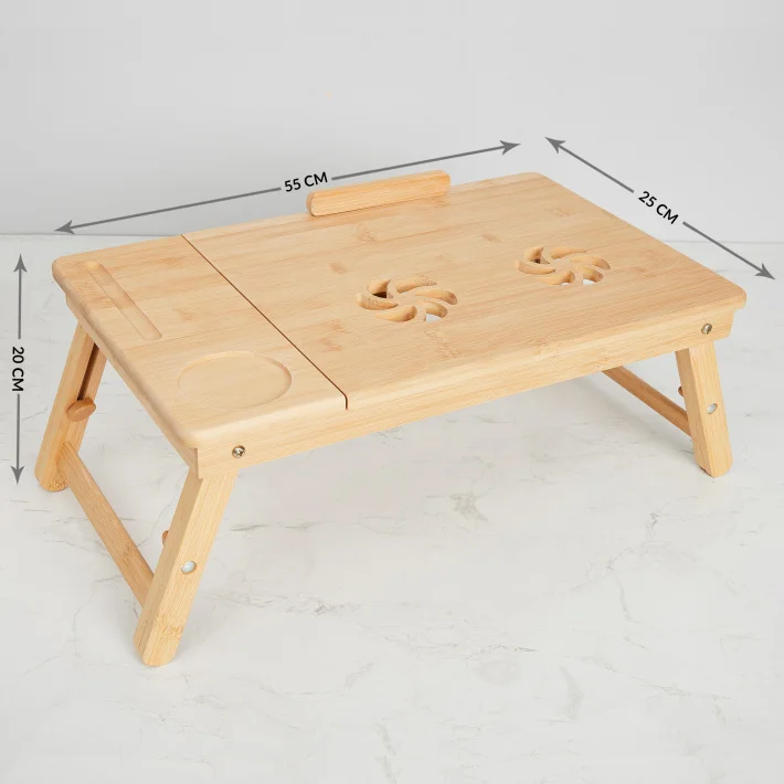 ,Textured Wooden Laptop and Breakfast Tray-BY KSN