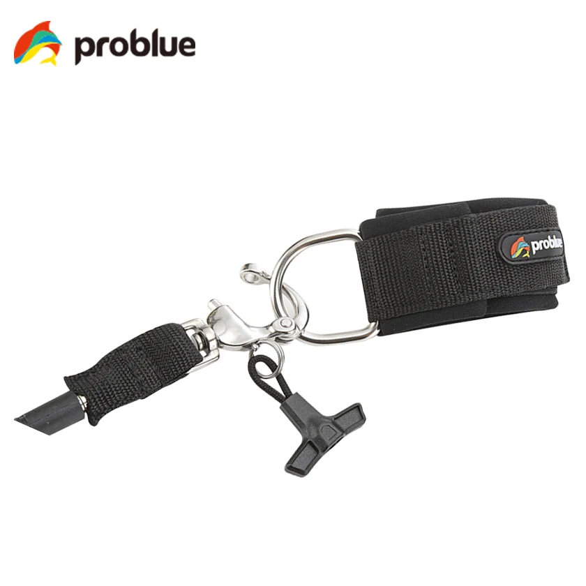 problue AC-31-5B Strong and sturdy Quick release freediving safety lanyard
