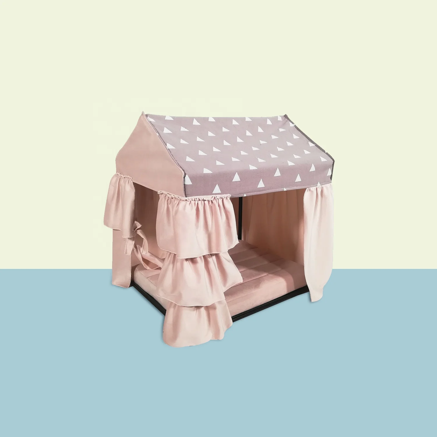 2020 New Arrival Foldable Super Soft Dog Houses Pet Dog Cat Bed Cat Igloo Bed Hooded Cat Bed With Roof