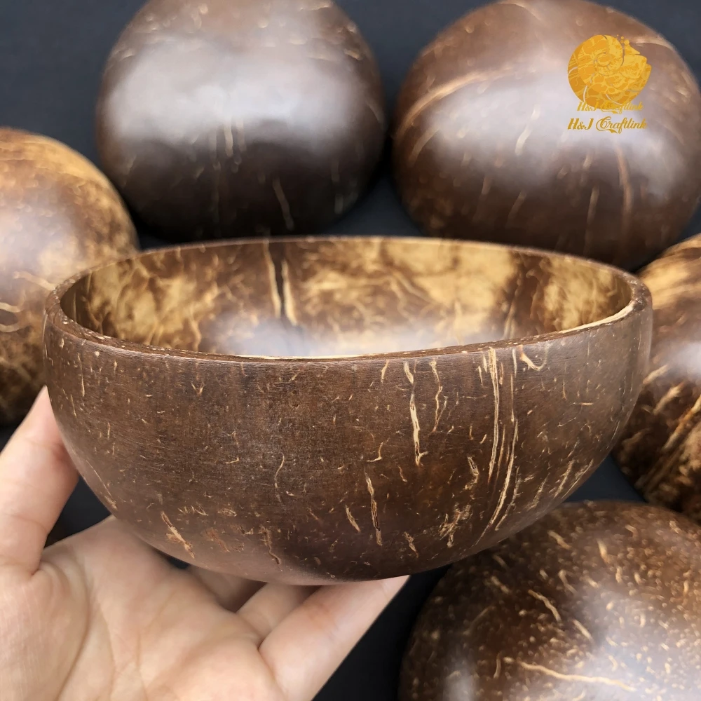 Best Selling Eco friendly Coconut Shell Bowl Coconut Shell Tableware Bowl Home Decoration Storage