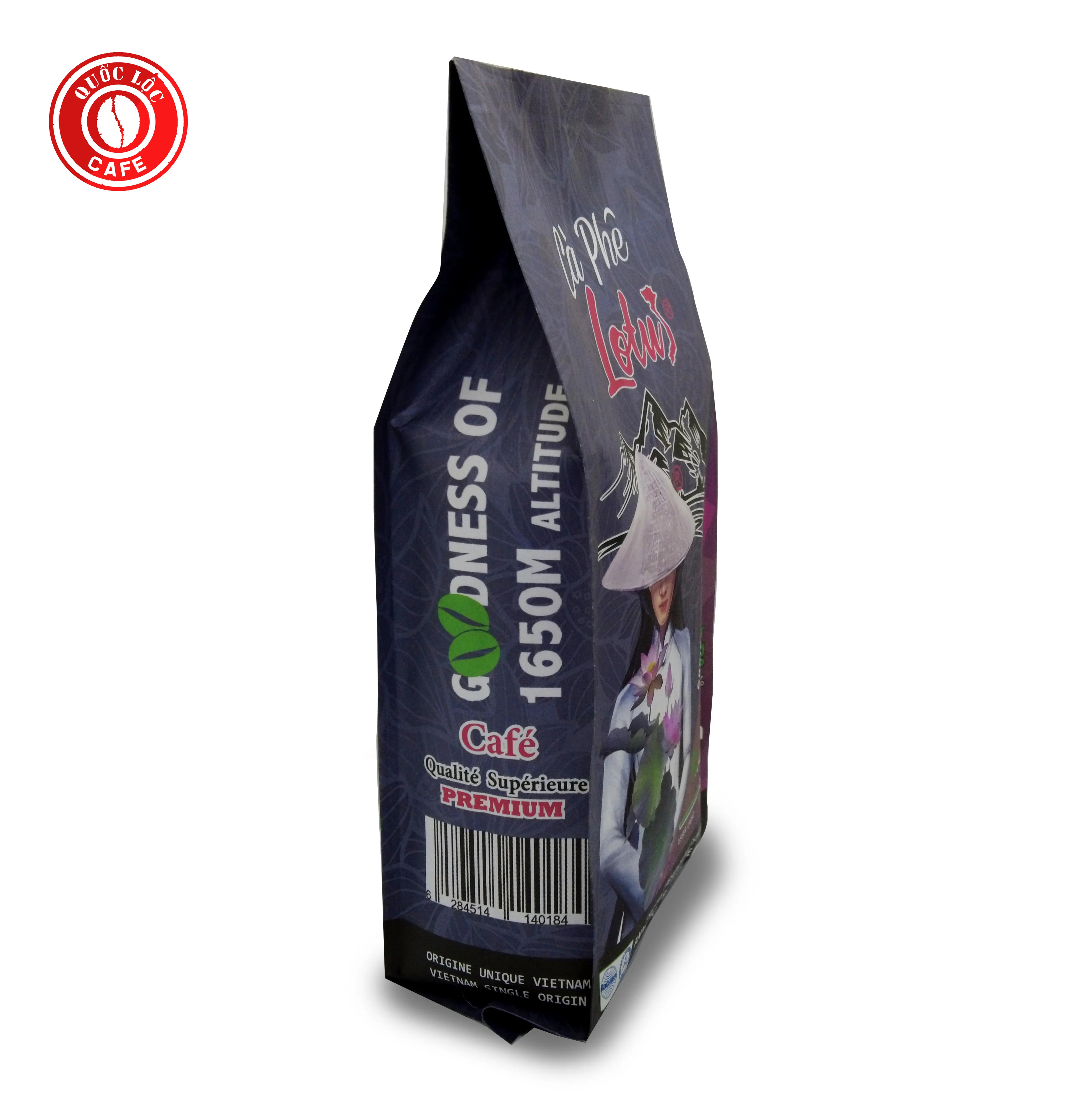 
Packing in Bag 12 months Shelf Life Hot Air Roast Type 100 % Robusta Lotus Robusta coffee from Vietnam 