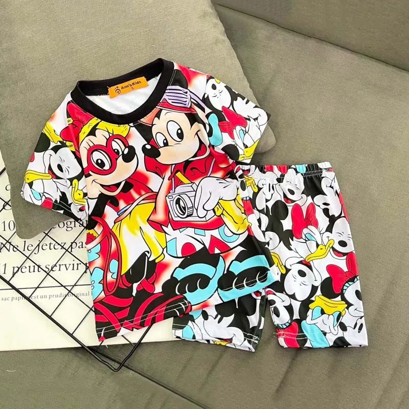 
High Quality Girls Clothing Sets Polyester 3D Printed Animated Cartoon 