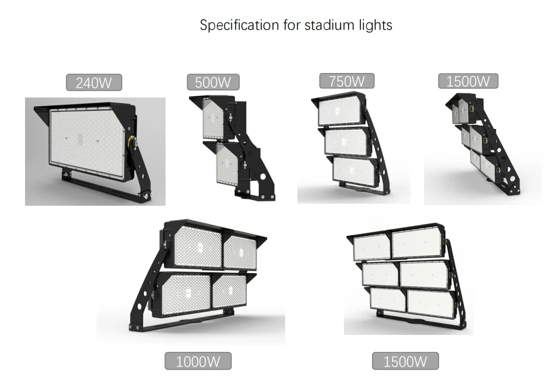 7Magic 200-1500W Outdoor Solar Football Light Stadium Flood Lights Led 600Watts 80000 Lumen For Airport Projector
