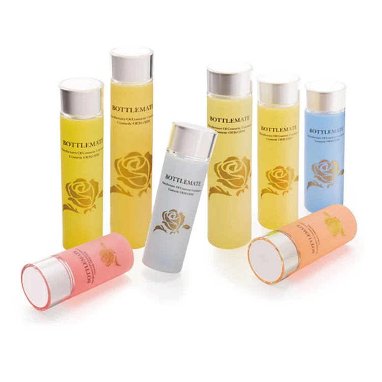 
PE круглая пластиковая бутылка 60 мл 90 мл 120 мл 150 мл косметическая упаковка с двойной крышкой 