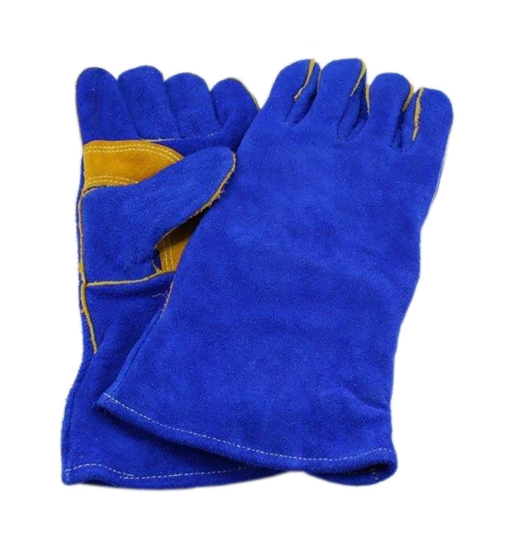 Hot sale extreme Heat Fire Resistant Leather Gloves with anti fire Stitching Fireplace Stove Oven Grill leather Welding gloves