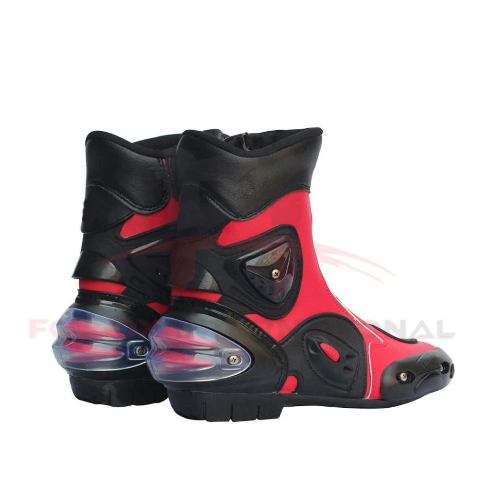 
Leather Outdoor Motorcycle Running Touring Trainers Boots Racing Motorbike Shoes 