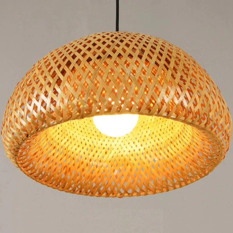 2023 Vietnam Factory Best Selling Vintage Handmade Rattan Bamboo Decor Lampshade for Home and Restaurant
