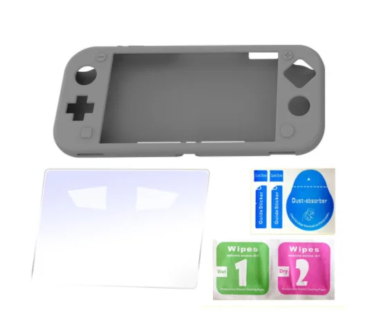 switch lite silicone set mini game console all-inclusive protective shell to send tempered film