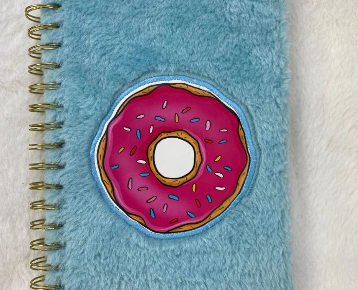 
Fuzzy Plush Diary Journal for Girls Creatives fruit Plush Girls Journal watermelon notebook A5 