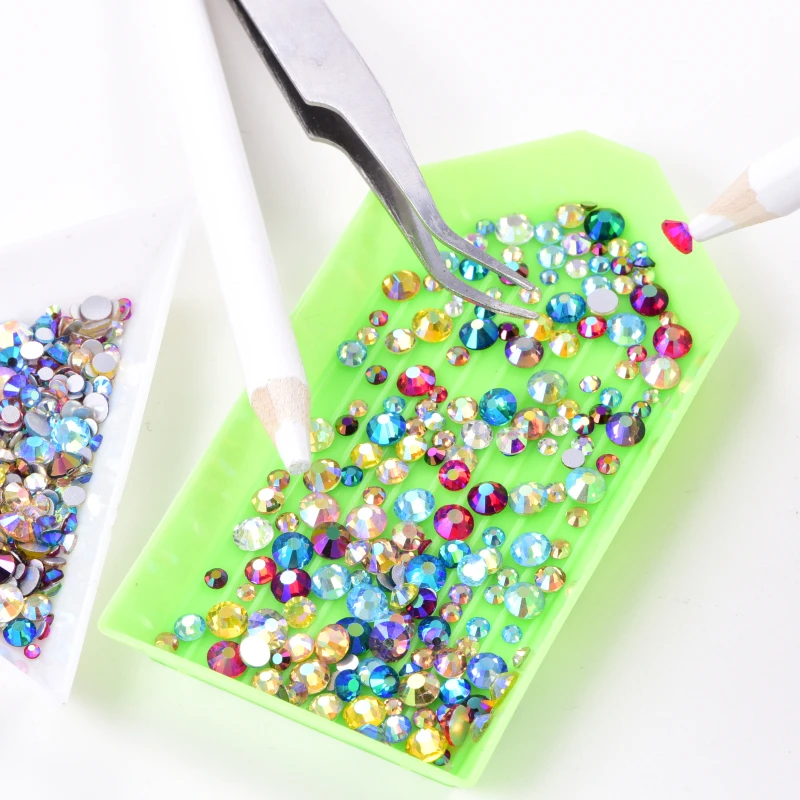 
Top DIY Sets 2000pcs/Box SS10 DMC Hotfix Rhinestones Hot Fix Rhinestone Applicator Wand Sets 