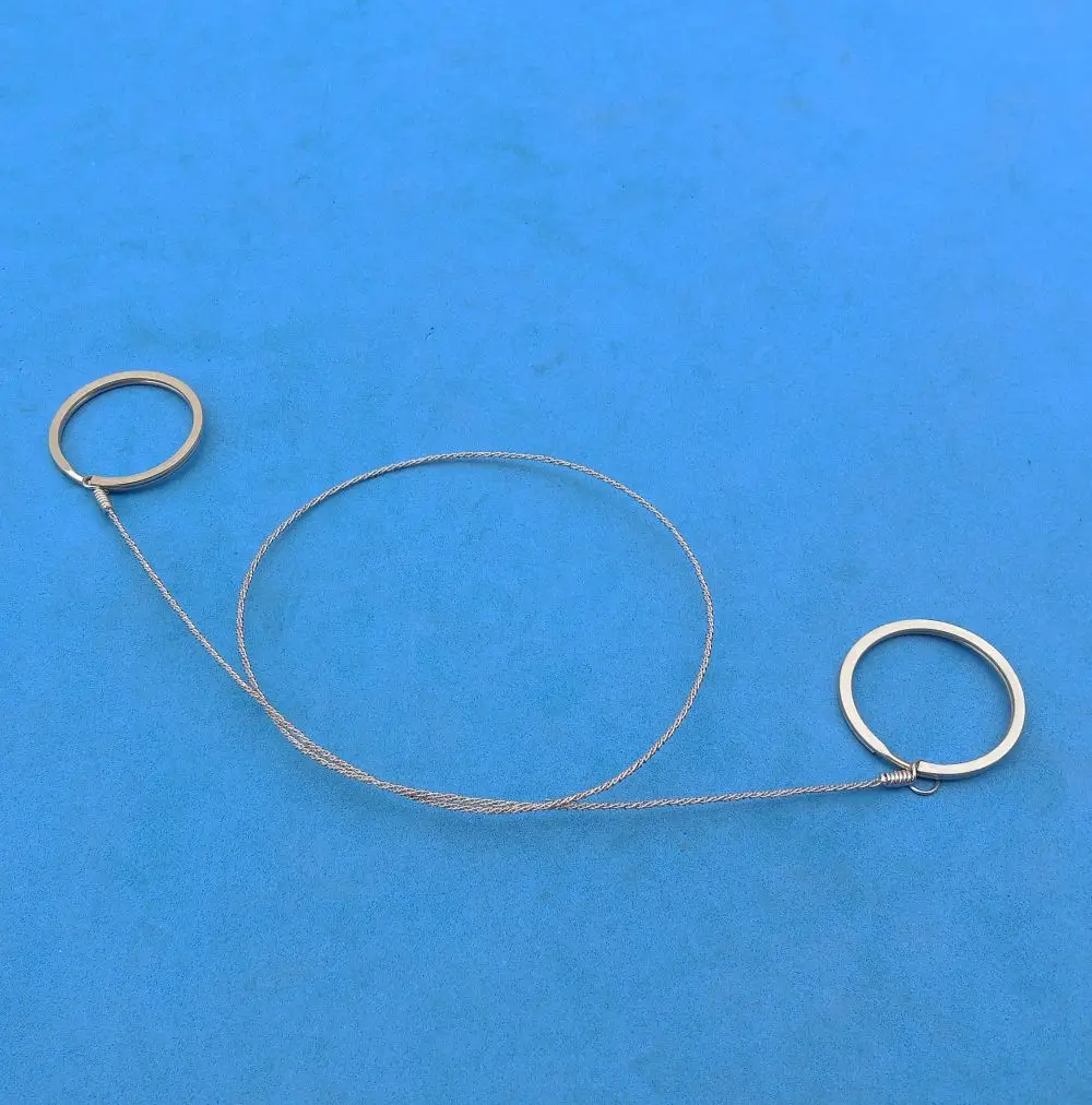 Survival Wire Saw Outdoor Emergency Mini Hand Pocket Stainless Steel Saws for Backpacking Gear, Camping, Hunting, Hiking, Trees