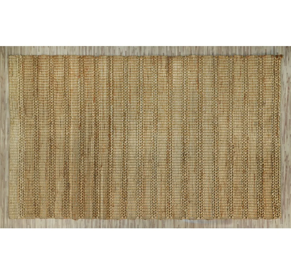 Hand made natural rug Indian hand made natural carpet Jute material bride rug woven jute rug