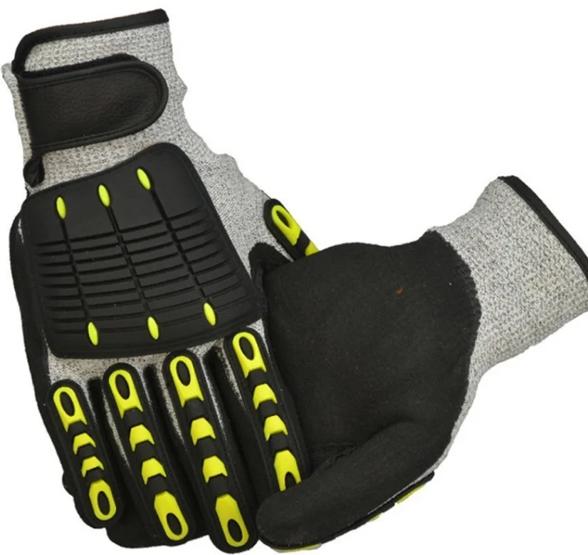 Oilfield Safety Work Construction Industrial Protective Mechanical Guante Anti Cut Resistant Impact Mechanic Gloves