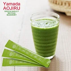 
Aojiru green smoothie mugwart matcha young barley leaves made in Japan 