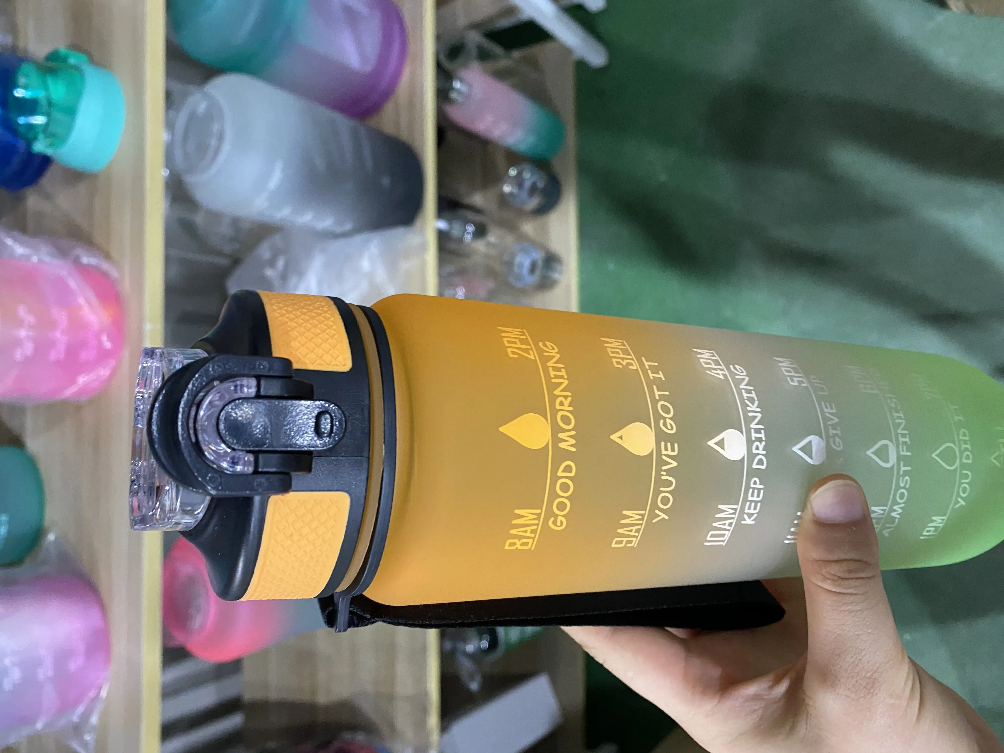 Экологичная матовая пластиковая бутылка для воды из тритана без бисфенола А 32