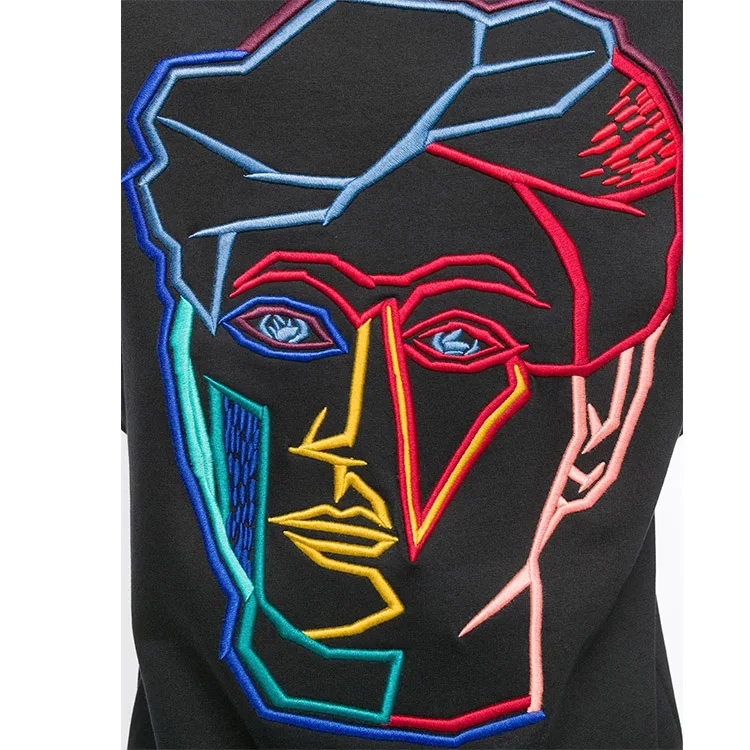  Пользовательские пуловеры нашивки вышивка одежда для мужчин 3d Толстовка от производителя